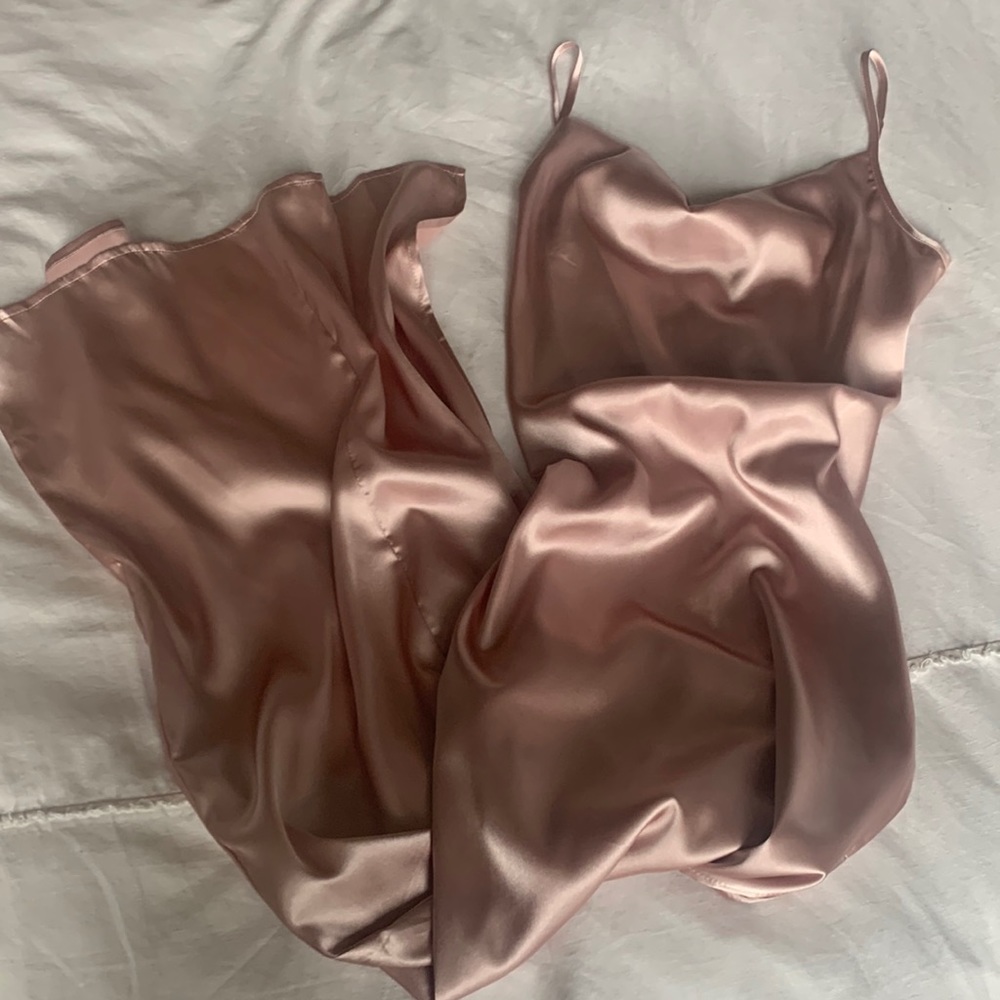 NWOT Sexy Backless Cami Dress with high slit